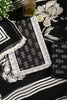 Black Color Cotton Printed Unstitched Suit Material