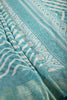 Firozi Color Chiffon Leheriya Printed Saree
