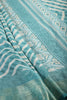 Firozi Color Chiffon Leheriya Printed Saree
