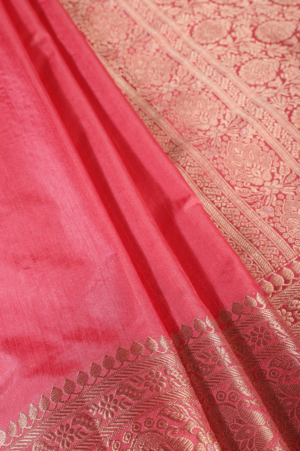 Solid Colour Silk Woven Sarees