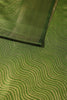Olive Green Colour Soft Silk Leheria Zari Woven Saree