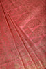 Dark Coral Colour South Silk Heavy Woven Saree
