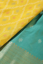 Lemon Yellow Soft Silk Resham & Zari Woven Saree