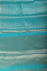 Teal Floral Zaal Zari Woven Crepe Silk Saree