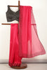 Magenta Pink Color Tissue Silk Saree with Swarovski Border