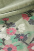 Sage Green Color Chanderi Cotton Resham Woven Saree