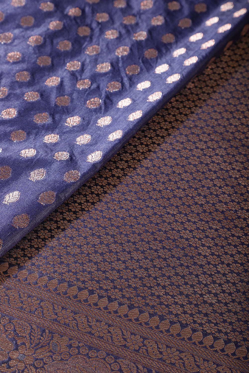 Navy Cotton Silk Zari Woven Saree