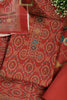 Rust Pashmina Digital Printed Unstitched Suit Material
