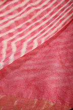 Pink Color Chiffon Leheriya Printed Saree