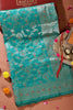 Sea Green Colour Banarasi Silk Woven Saree