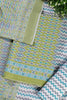 Green Malmal Cotton Printed Unstitched Suit Material