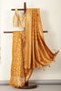 Mustard Silk Zari & Resham Woven Saree