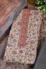 Grey Color Pashmina Floral Printed Unstitched Suit Fabric