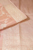 Baby Peach Banarasi Woven Silk Saree