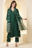 Green Color Silk Embroidered Suit Set