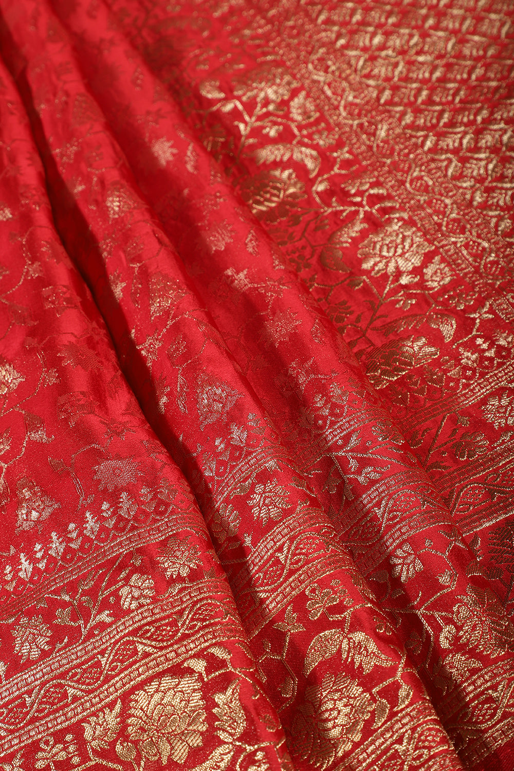 Red Woven South Silk Saree
