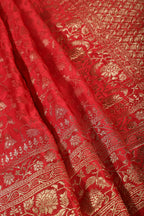 Red Woven South Silk Saree