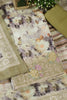 Olive Green Cotton Floral Printed And Hemline Embroidered Unstitched Suit