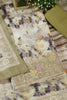 Olive Green Cotton Floral Printed And Hemline Embroidered Unstitched Suit