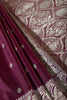 Dark Scarlet Banarsi Silk Zari Woven Saree