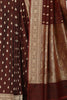 Maroon Banarasi Woven SIlk Saree