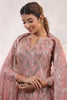 Dusty Pink Color Embroidered Georgette Unstitched Suit Material