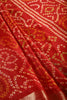 Maroon Color Chiffon Bandhani Printed Saree
