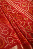 Maroon Color Chiffon Bandhani Printed Saree