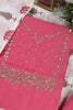 Pink Cotton Gota Patti and Zari Work Unstitched Suit Material
