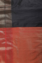 Black Zari Woven Art Silk Saree