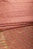 Dull Peach Color Silk Floral Resham & Zari Woven Saree