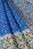 Blue Chiffon Bandhani Printed Saree