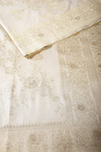 Cream Color Art Silk Zari Woven Saree