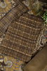 Moss Green Printed Spun Unstitched Suit Fabric