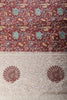 Maroon Tussar Silk Printed Saree