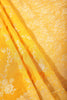 Mustard Banarasi Silk Zari Floral Zaal Woven Saree
