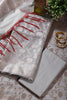 Grey Zari Floral Woven Unstitched Suit Fabric
