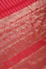 Magneta Color Georgette Saree with Zari Pinstripes