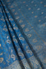 Flat Blue Colour Zari Woven South Silk Saree
