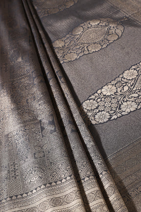 Black Soft Silk Zari Woven Saree