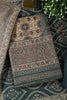 Teal Pashmina Digital Printed Unstitched Suit Material