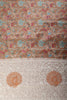 Golden Brown Tussar Silk Printed Saree