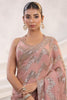 Dusty Pink Colour Embroidered Georgette Saree