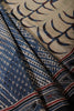 Blue Crepe Printed Saree