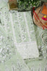 Light Green Cotton Floral Printed And Resham Embroidered Unstitched Suit Material