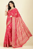 Raspberry Cotton Silk Printed Saree