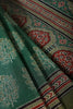 Green Cotton Silk Block Printed Saree