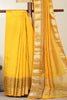 Yellow Woven Cotton Silk Saree