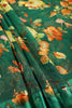 Bottle Green Color Floral Printed Chiffon Saree