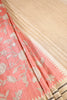 Dusty Pink Cotton Silk Floral Printed Saree